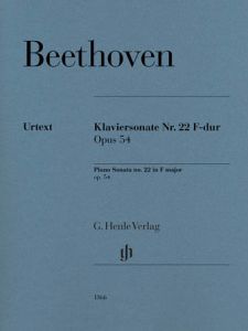 HENLE BEETHOVEN Piano Sonata No.22 F Major Op.54 For Piano Solo