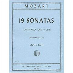 INTERNATIONAL MUSIC MOZART 19 Sonatas For Violin Part Edited By Zino Francescatti