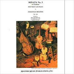 LUDWIG MASTERS PUB. BRAHMS Sonata No 1 In G Opus 78 For Violin & Piano Edited By William Preucil