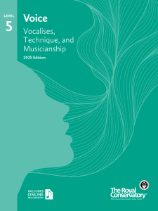 ROYAL CONSERVATORY VOCALISES, Technique, & Musicianship 5, 2025 Edition