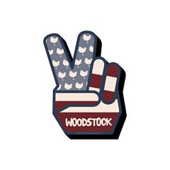 AQUARIUS WOODSTOCK Peace Chunky Magnet