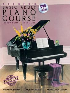 ALFRED BASIC Adult Piano Course Lesson Book Level One Dvd Included