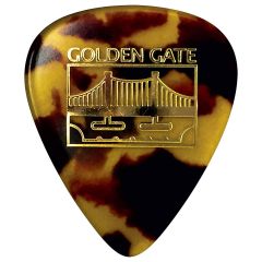 GOLDEN GATE MP-14 Deluxe Tortoise Style Flat Pick Sideman Extra Stiff (each)