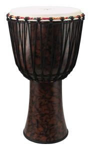 TYCOON PERCUSSION TFAJ-12 Fiberglass Djembe 12-inch, Dark Brown
