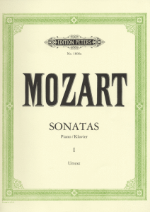 EDITION PETERS MOZART Piano Sonatas Volume 1 Urtext (martienssen/weismann)