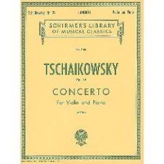 HAL LEONARD TSCHAIKOWSKY Concerto Op 35 For Violin & Piano Edited Mittell