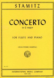 INTERNATIONAL MUSIC CARL Stamitz Concerto In G Major Opus 29 For Flute & Piano