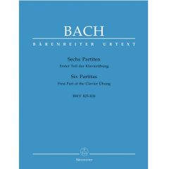 BARENREITER BACH Six Partitas Bmv 825-830 First Part Of The Clavier Ubung
