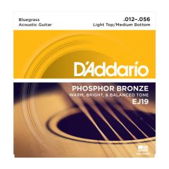 D'ADDARIO EJ19 Phosphor Bronze Round Wound Bluegrass: Light Top/medium Bottom .012-.056