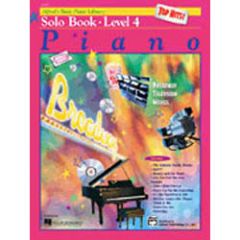 ALFRED ALFRED'S Basic Piano Library Piano Top Hits Solo Book Level 4 W/cd