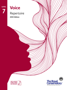ROYAL CONSERVATORY VOICE Repertoire 7 2025 Edition