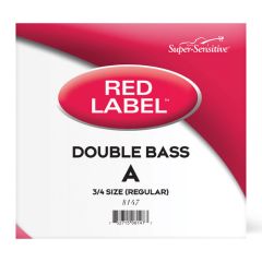SUPER SENSITIVE RED Label Size 3/4 Double Bass A String Regular