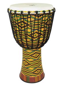 TYCOON PERCUSSION TFAJ-12K Fiberglass Djembe 12-inch, Kente