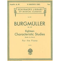 G SCHIRMER BURGMULLER Eighteen Characteristic Studies Op.109 For The Piano