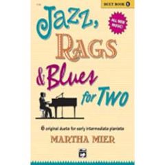 ALFRED JAZZ, Rags & Blues For Two Book 1 By Martha Mier For Piano Duet
