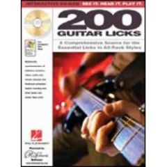 HAL LEONARD INTERACTIVE Cd-rom 200 Guitar Licks In All Rock Styles On Cd-rom