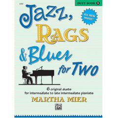 ALFRED JAZZ, Rags & Blues For Two Book 3 By Martha Mier For Piano Duet