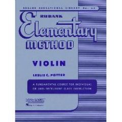 RUBANK RUBANK Elementary Method For Violin By Leslie C. Potter