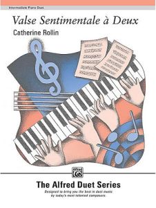 ALFRED CATHERINE Rollin Valse Sentimentale A Deux For Piano Duet