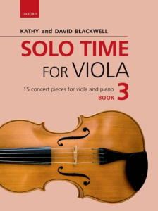 OXFORD UNIVERSITY PR SOLO Time For Viola Book 3 By Kathy & David Blackwell