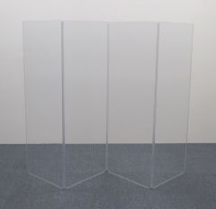 CLEARSONIC MFG. INC. A2466X4 | 96in Wide X 66in High | 4 Section Acrylic Panels