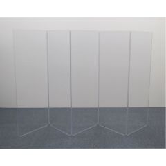 CLEARSONIC MFG. INC. A2466X5 | 120in Wide X 66in High | 5 Section Acrylic Panels