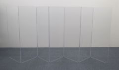 CLEARSONIC MFG. INC. A2466X7 | 168in Wide X 66in High | 7 Section Acrylic Panels