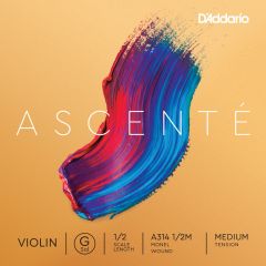 D'ADDARIO ASCENTE Violin 1/2 Monel Wound Single 