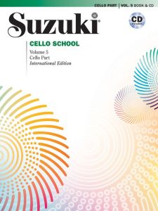 SUZUKI CELLO School Volume 5 Cello Part International Edition Book With Cd