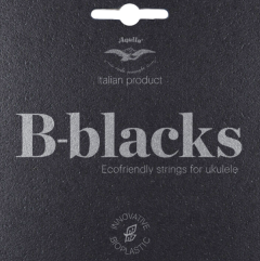 AQUILA NYLGUT B-BLACKS Soprano/concert Ukulele Strings Set Low-g Gcea-tuning