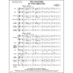 FJH MUSIC COMPANY TEN Masters In Two Minutes Arranged By Timothy Loest For Concert Band Gr.1