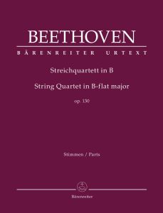 BARENREITER BEETHOVEN,LUDWING Van String Quartet In B-flat Major Op.130 For String Quartet