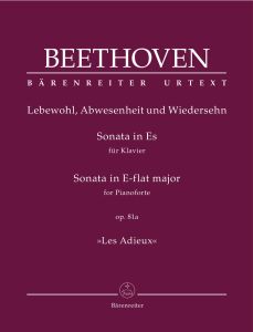 BARENREITER BEETHOVEN Sonata For Piano E-flat Major Op.81a 