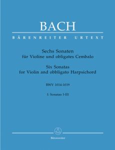 BARENREITER JS Bach Six Sonatas For Violin & Obbligato Harpsichord Bmv 1014-1016