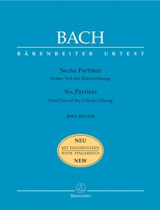 BARENREITER BACH Six Partitas Bwv 825-830 For Harpsichord/piano Edited By Douglas Jones