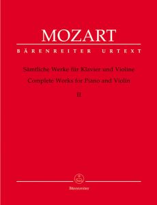 BARENREITER MOZART Complete Works For Violin & Piano Volume Ii