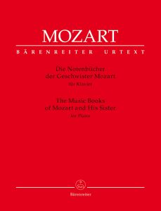 BARENREITER MOZART The Music Books Of Mozart & His Sister For Piano