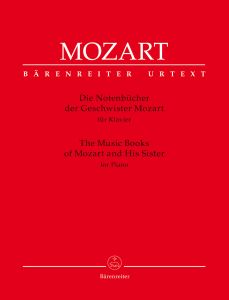 BARENREITER MOZART The Music Books Of Mozart & His Sister For Piano