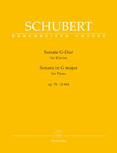 BARENREITER SCHUBERT Sonata For Pianoforte G Major Op78 D894,urtext Edition