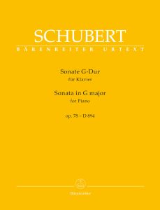 BARENREITER SCHUBERT Sonata For Pianoforte G Major Op78 D894,urtext Edition