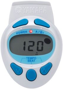 YAMAHA DIGITAL Quartz Metronome - Clips On Music Stand (blue & White)