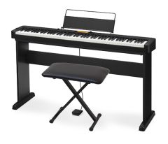 CASIO CDP-S360CSAB | 88-key Digital Stage Piano W/  Wooden Stand & X-style Bench
