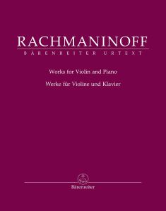 BARENREITER RACHMANINOFF Works For Violin & Piano