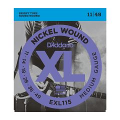 D'ADDARIO EXL115 Xl Nickel Wound Blues/jazz/rock Electric Guitar Strings