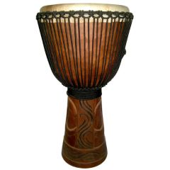 GROOVE MASTERS PERC PRO Series Wood Djembe 60cm Tall 12