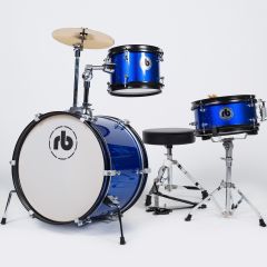 RB JUNIOR 3-piece Drum Kit Metallic Blue