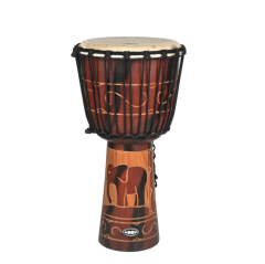 GROOVE MASTERS PERC MAHOGANY Wood Djembe 12