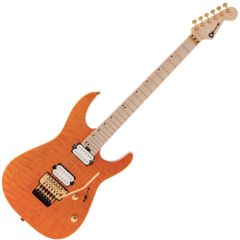 CHARVEL PRO-MOD Dk24 Hh Fr M Quilt Maple Dark Amber