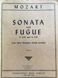 INTERNATIONAL MUSIC MOZART Sonata & Fugue K448 & K426 For Two Pianos Four Hands
