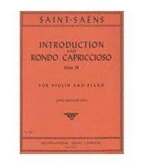 INTERNATIONAL MUSIC SAINT Saens Introduction & Rondo Capriccioso Op 28 For Vln/pno Ed Francescat